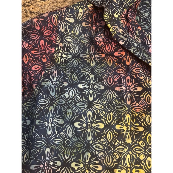 Pete‎ Huntington Bali Hawaiian Floral Shirt 2XL Long Sleeve Colorful Vacation - Picture 4 of 12